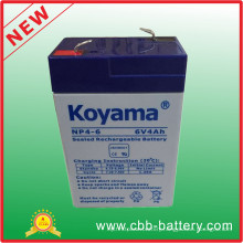 6V 4ah Lead Acid AGM Battery for Flashlight, Toy